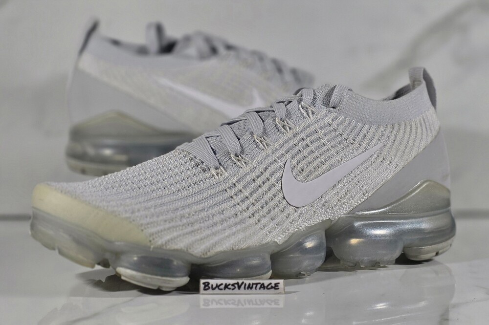 Nike Air Vapormax FlyKnit 3 Womens Size 11 Training Shoes Pure Platinum Sneaker